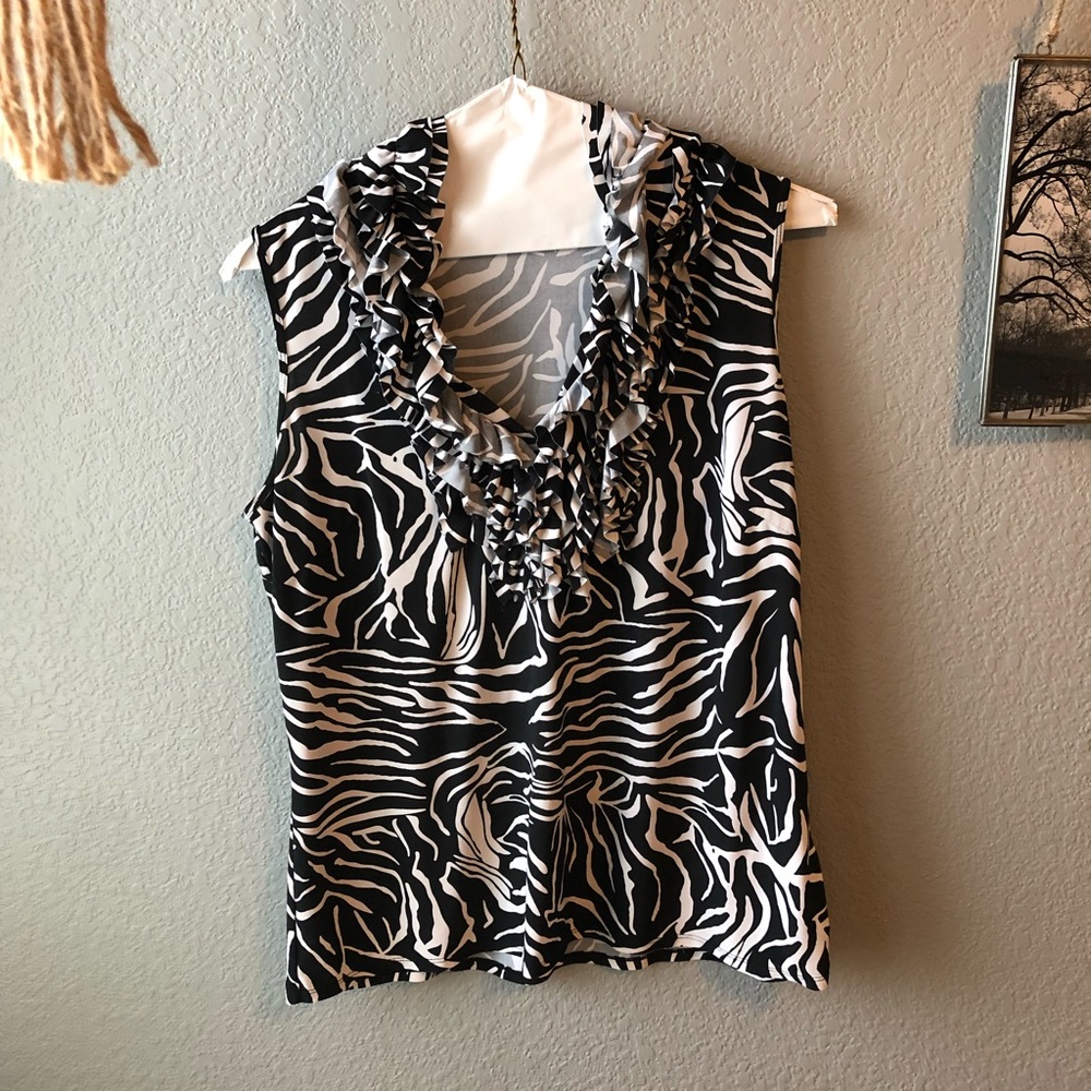 Zebra print blouse
